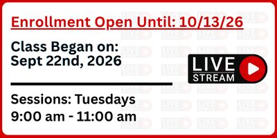 Central Sterilization Solutions Live Stream Class late enrollment for sept 22nd, 2026 class
