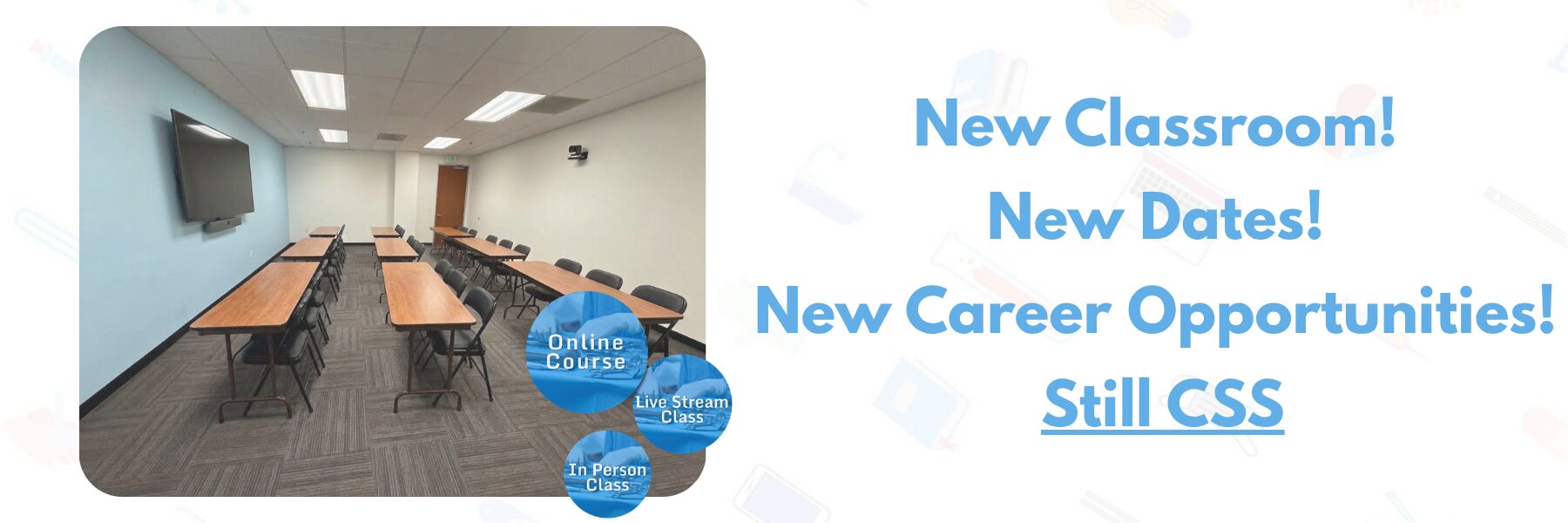 New Sterile Processing Classroom with Central Sterilization Solutions. Corona CA